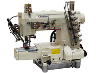 Фото Kansai Special REX-9803MG/UTC-A 1/4&quot; Промышленная плоскошовная швейная машина с цилиндрической платформой | Швейный магазин Текстильторг