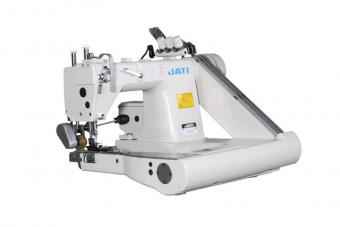 Фото Трехигольная швейная машина цепного стежка с п-образной платформой, шов в замок JATI JT- 927-3-PS (комплект) | Швейный магазин Текстильторг
