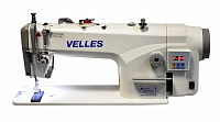Фото Промышленная одноигольная швейная машина челночного стежка со встроенным в головку двигателем VELLES VLS 1811D1 (комплект) | Швейный магазин Текстильторг