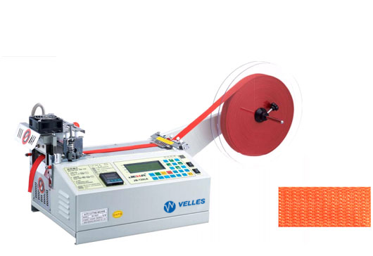Фото Автоматическая программируемая машина для нарезания синтетических лент Velles VTC 120LR | Швейный магазин Текстильторг