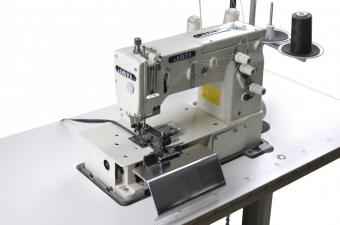 Фото Швейная машина цепного стежка для изготовления шлевок с боковыми ножами обрезки JATI JT-2000С (комплект) | Швейный магазин Текстильторг