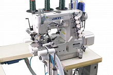 Фото Плоскошовная машина с цилиндрической платформой для притачивания резинки JATI JT- 6633D-PUT-RPG/RTF голова | Швейный магазин Текстильторг