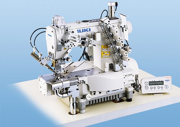 Фото Промышленная швейная машина Juki MF-7923-Н23-B56/UT/MC (для подгибки низа с подрезкой края) (голова) | Швейный магазин Текстильторг