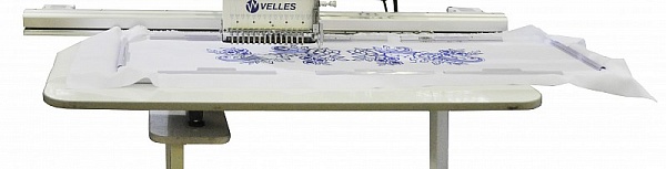 Фото VELLES Pantograph EW (1T) one table stand. Увеличенная рама для вышивальных машин VE 27C-TS/VE 19C-TS с одной столешницей 1200 x 350 | Швейный магазин Текстильторг