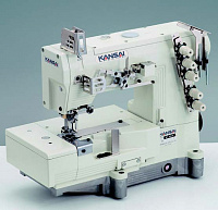 Фото Kansai Special WX-8803F-UF 1/4&quot; Промышленная плоскошовная швейная машина с плоской платформой (голова) | Швейный магазин Текстильторг