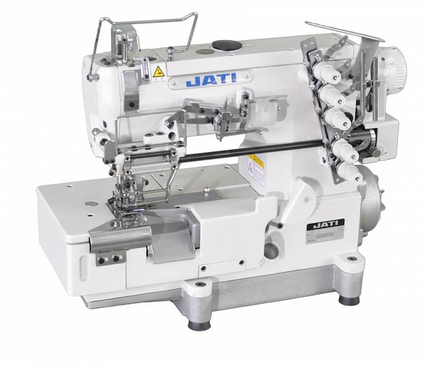 Фото Плоскошовная швейная машина с устройством для пришивания резинки JATI jt-500-05cb  (комплект) | Швейный магазин Текстильторг
