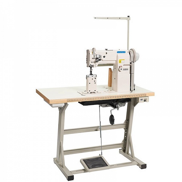 Фото Двухигольная колонковая промышленная швейная машина Garudan GP-2230-443MH голова | Швейный магазин Текстильторг