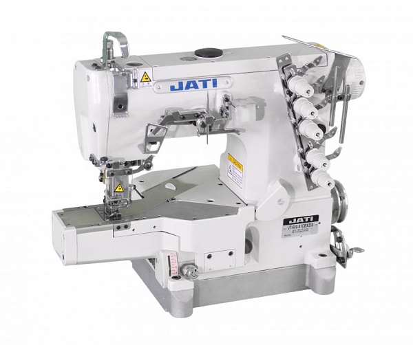 Фото Плоскошовная трехигольная швейная машина с цилиндрической платформой JATI JT-688-01CBX356 (комплект) | Швейный магазин Текстильторг